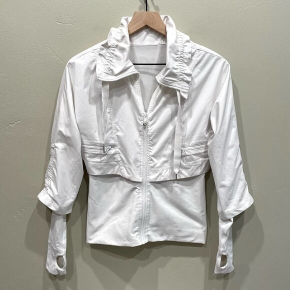 Lululemon Seek the Peak White Jacket - Size: 4 - Picture 2 of 16